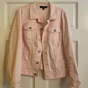 Talbots light pink jean jacket